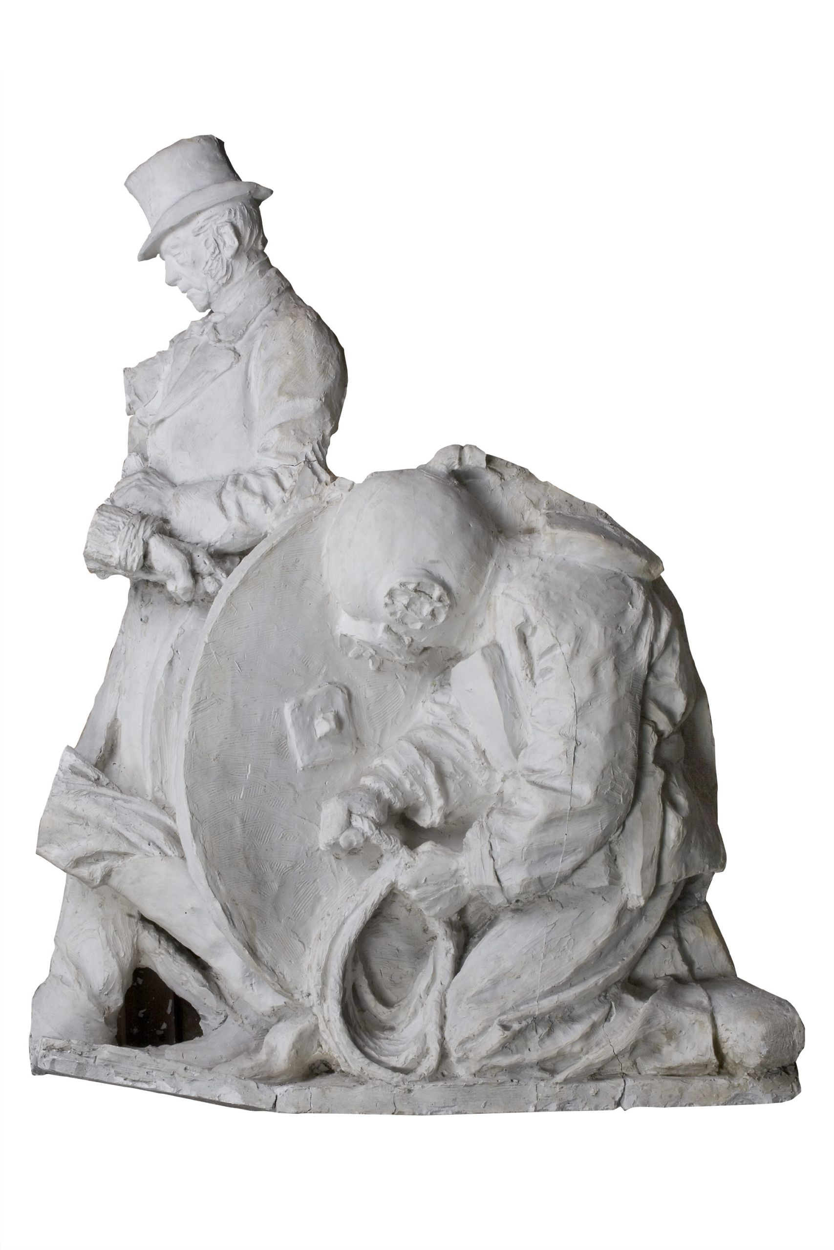 Sokkelrelief/C.F.Tietgen og en dykker, 1908-1918