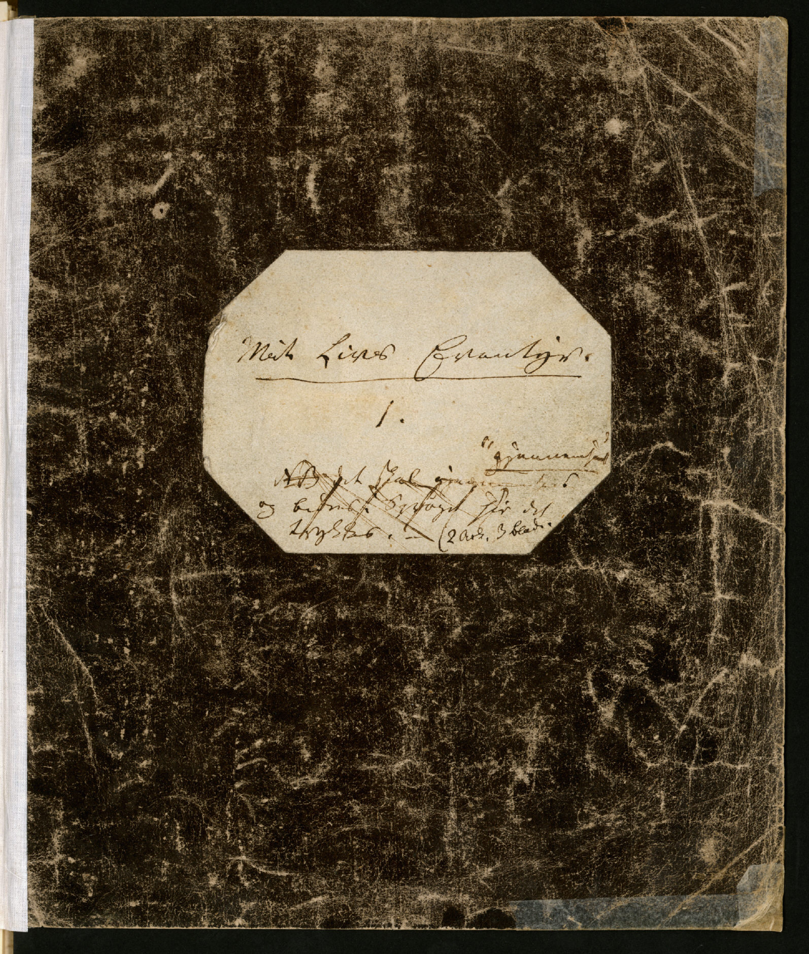 Manuskript til Mit Livs Eventyr, 1855